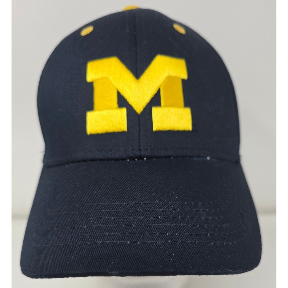 Captivating Headwear Michigan Wolverines Strapback Cap Hat NCAA